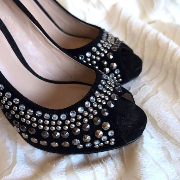 BEBE 💎 Annette  Jeweled And Studded Stilettos Size 6 - Picture 9 of 17